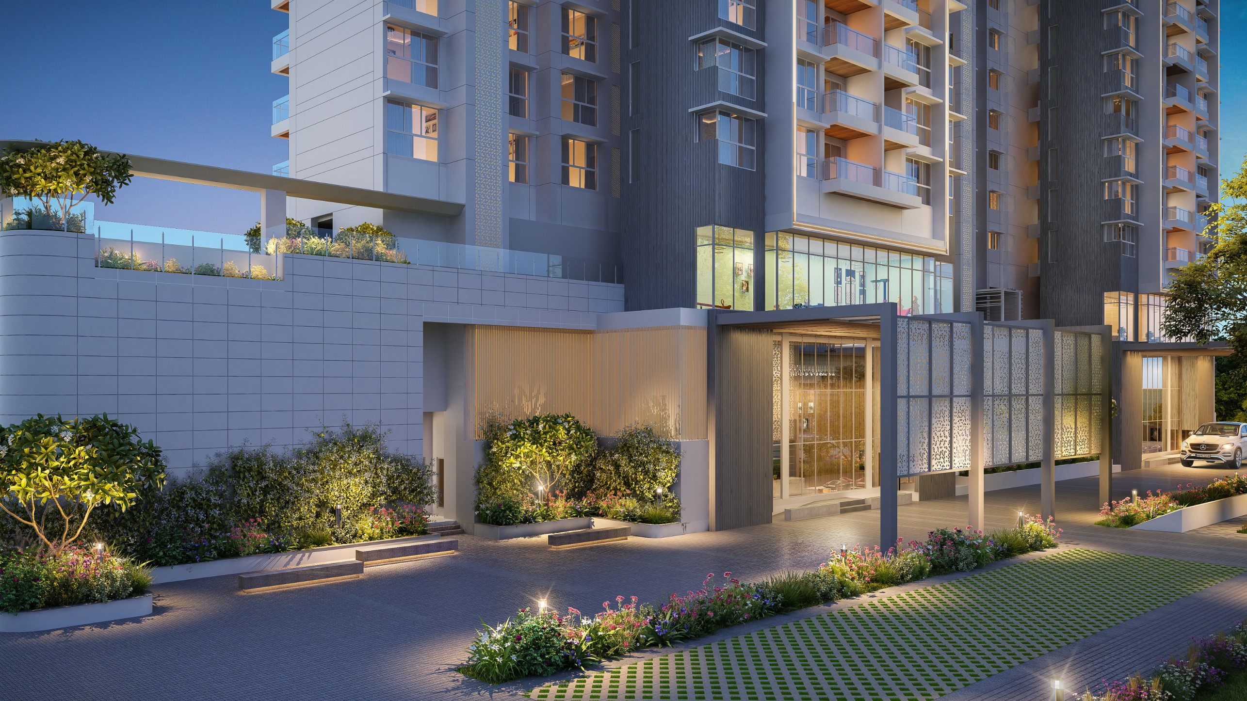 3 BHK Flats in Thane West Neelkanth Palms Amenities